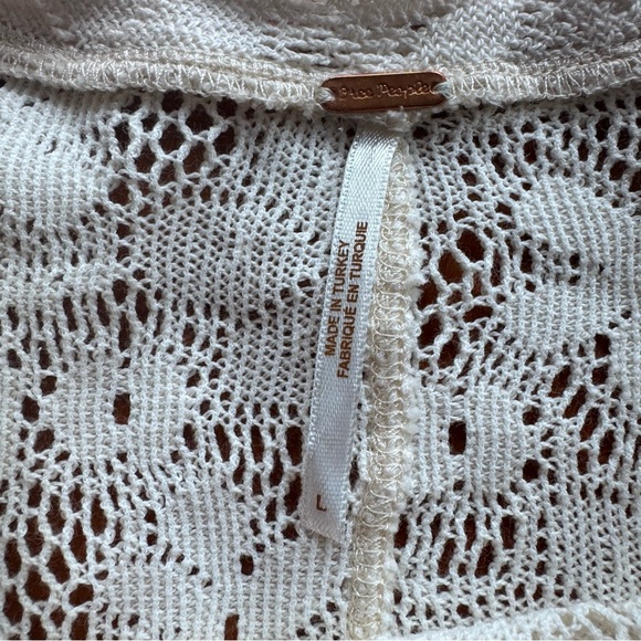 NWOT Free People In The Meadow top in natural size L - Picture 7 of 7